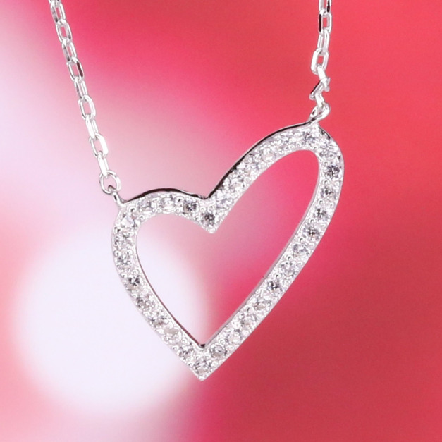 金寶珍銀樓-傾心-銀飾項鍊 鎖骨鍊 金寶珍銀樓-傾心-銀飾項鍊 鎖骨鍊