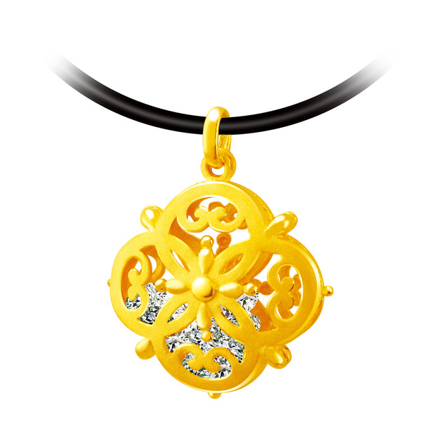 幸福光采-黃金墜子