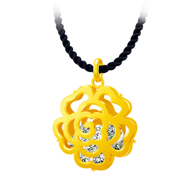 瑰麗馨情-黃金墜子