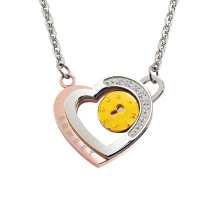 幸福心鎖-金加鋼項鍊(女) 幸福心鎖-金加鋼項鍊(女)