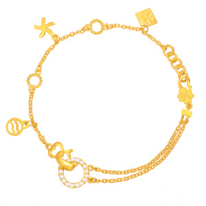 閃耀幸福-海豚黃金手鍊 閃耀幸福-海豚黃金手鍊