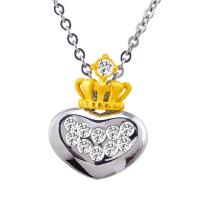 寵愛(白)-金加鋼墜 寵愛(白)-金加鋼墜