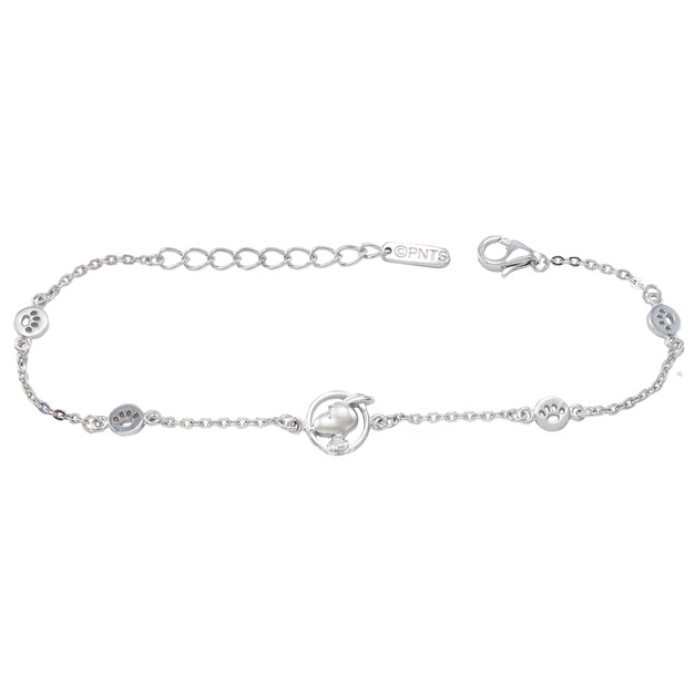 史努比SNOOPY-飛翔史努比-銀飾手鍊