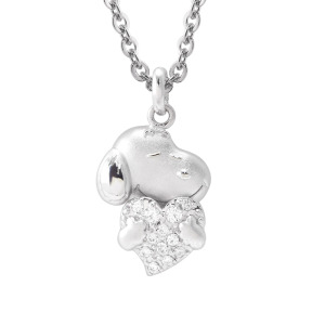 史努比SNOOPY-真心史努比-銀飾墜子 史努比SNOOPY-真心史努比-銀飾墜子