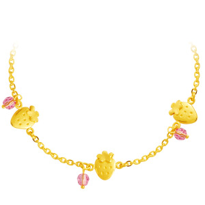 草莓-黃金手鍊 草莓-黃金手鍊