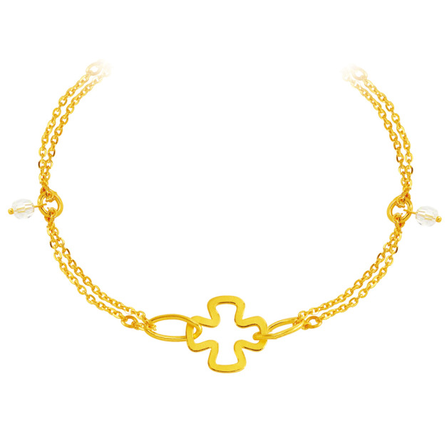 愛情十字-黃金手鍊 愛情十字-黃金手鍊