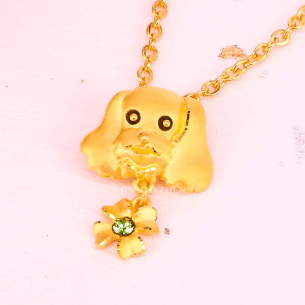 幸運可卡-黃金墜子