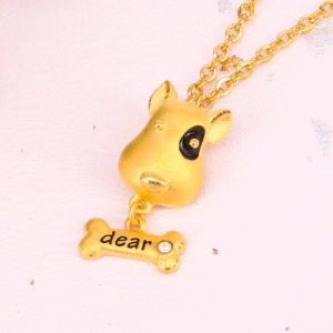 聰明牛頭梗-黃金墜子 聰明牛頭梗-黃金墜子