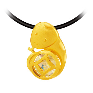 財氣十二生肖-蛇-黃金墜子 財氣十二生肖-蛇-黃金墜子