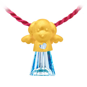 淘氣狗-十二生肖黃金水晶墜 淘氣狗-十二生肖黃金水晶墜