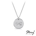 經典圓牌刻字-客製純銀項鍊_1 經典圓牌刻字-客製純銀項鍊_1