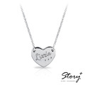 桃心牌刻字-客製純銀項鍊_2 桃心牌刻字-客製純銀項鍊_2