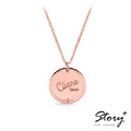 經典圓牌刻字-客製純銀項鍊_2 經典圓牌刻字-客製純銀項鍊_2