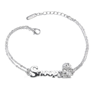 史努比SNOOPY-個性刻字-客製純銀手鍊 史努比SNOOPY-個性刻字-客製純銀手鍊