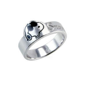 史努比SNOOPY-個性刻字-客製純銀戒指 史努比SNOOPY-個性刻字-客製純銀戒指