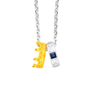 幸福國度-金加銀墜子(附白鋼項鍊)(男) 幸福國度-金加銀墜子(附白鋼項鍊)(男)