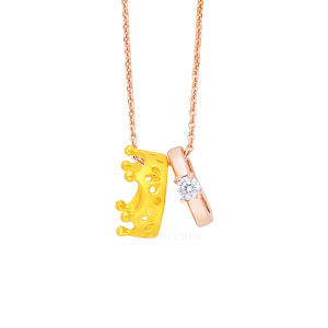 幸福國度-金加銀墜子(附純銀項鍊)(女) 幸福國度-金加銀墜子(附純銀項鍊)(女)