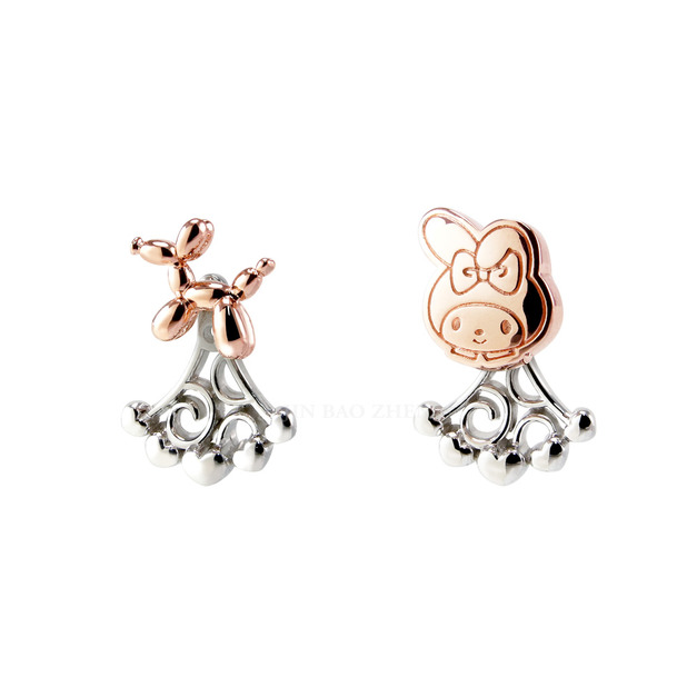 My Melody美樂蒂-粉紅夢想-純銀耳環