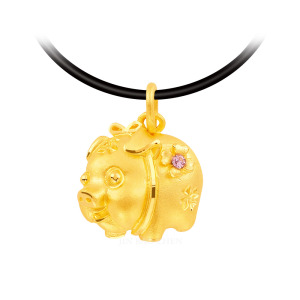 美滿豬-黃金墜子 美滿豬-黃金墜子