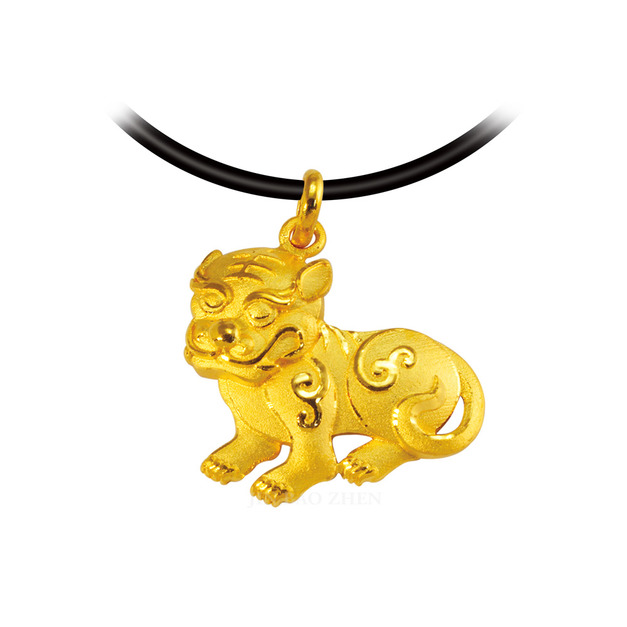 祈安金虎爺-黃金墜子(大)