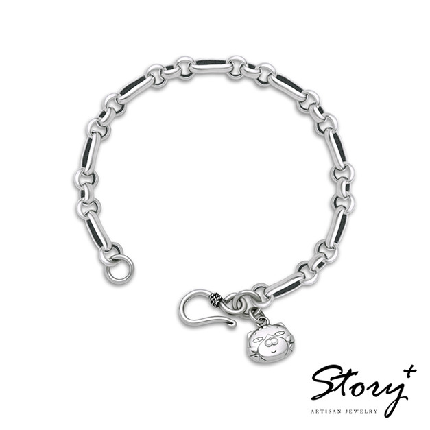 白爛貓經典系列-高級LanLan 純銀手鍊(女款)