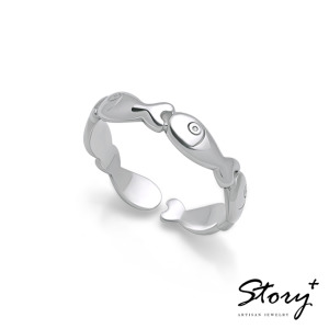 白爛貓經典系列-那條魚純銀戒指 白爛貓經典系列-那條魚純銀戒指