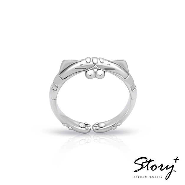 白爛貓經典系列-LanLan純銀戒指