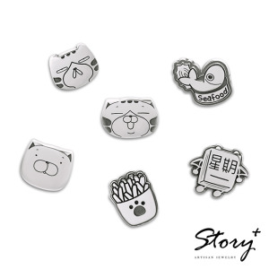 白爛貓經典系列-1787純銀耳環組 白爛貓經典系列-1787純銀耳環組