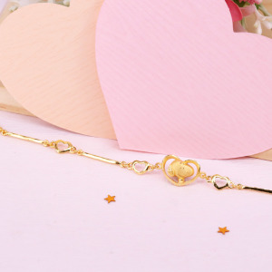愛心史努比-黃金手鍊 愛心史努比-黃金手鍊