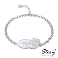 白爛貓與我系列-爛爛對話框刻字訂製-純銀手鍊_3 白爛貓與我系列-爛爛對話框刻字訂製-純銀手鍊_3