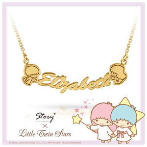 凝望款-KikiLala雙星仙子-客製純銀項鍊 凝望款-KikiLala雙星仙子-客製純銀項鍊