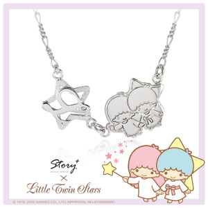 星星款-KikiLala雙星仙子-客製純銀項鍊 星星款-KikiLala雙星仙子-客製純銀項鍊