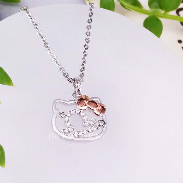 天秤座(9/23~10/23)-Hello Kitty凱蒂貓-星座銀飾墜子