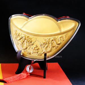 招財元寶雙龍聚寶26cm(特大)-神明金牌 (0.20錢) 招財元寶雙龍聚寶26cm(特大)-神明金牌 (0.20錢)