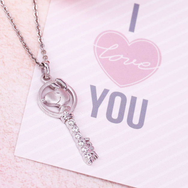 史努比幸福鑰匙-純銀墜子-SNOOPY