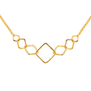 漫時光-方型黃金項鍊-日好 漫時光-方型黃金項鍊-日好