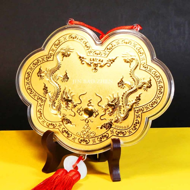 神明金牌(大) 15公分(0.12錢)-壓克力流蘇掛式金牌-還願酬神謝神金牌