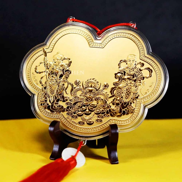 關聖帝君/武財神神明金牌(大)15公分(0.12錢)