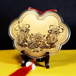 關聖帝君/武財神神明金牌(大)15公分(0.12錢) 關聖帝君/武財神神明金牌(大)15公分(0.12錢)