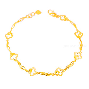 心花開-花朵黃金手鍊 心花開-花朵黃金手鍊