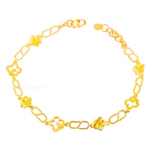 花香綻放-花朵黃金手鍊 花香綻放-花朵黃金手鍊
