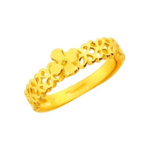 春風明媚-幸運草黃金戒指 春風明媚-幸運草黃金戒指