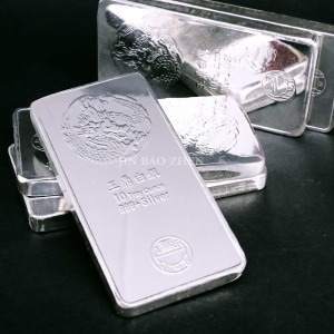 金寶珍銀樓-白銀條塊 (重量10盎司) 金寶珍銀樓-白銀條塊 (重量10盎司)