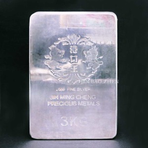 金寶珍銀樓-白銀條塊 (重量3公斤) 金寶珍銀樓-白銀條塊 (重量3公斤)
