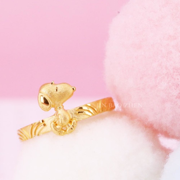 自信史努比-黃金戒指-SNOOPY