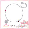 MyHeart MyMelody純銀手鍊(白K金)-美樂蒂45週年系列 MyHeart MyMelody純銀手鍊(白K金)-美樂蒂45週年系列