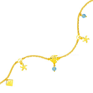 蔚藍假期-黃金手鍊 蔚藍假期-黃金手鍊