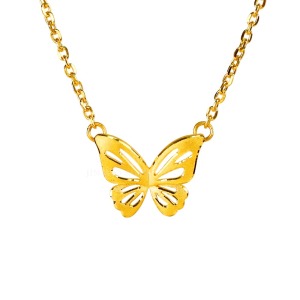 幽靜花園-蝴蝶黃金項鍊 幽靜花園-蝴蝶黃金項鍊
