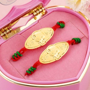 kiki帽天使- 彌月金飾手鍊音樂禮盒 (0.20錢) kiki帽天使- 彌月金飾手鍊音樂禮盒 (0.20錢)