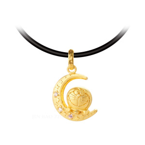 月色真美-哆啦a夢-Doraemon-黃金墜子 月色真美-哆啦a夢-Doraemon-黃金墜子